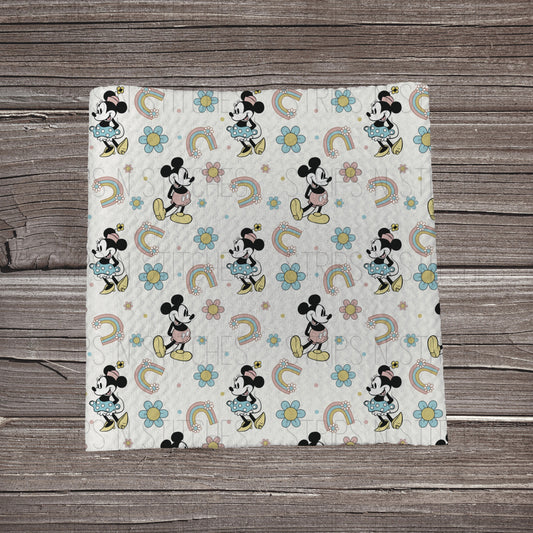 Muted MM & Rainbows | Fabric Strip- Bow Making- Headwraps- Scrunchies