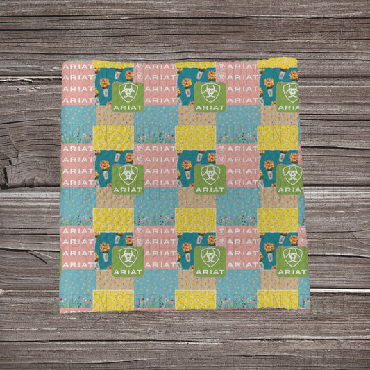 Spring Floral Aria Patchwork  | Bullet Fabric Strip | Bow Making | Scrunchie | Headwraps