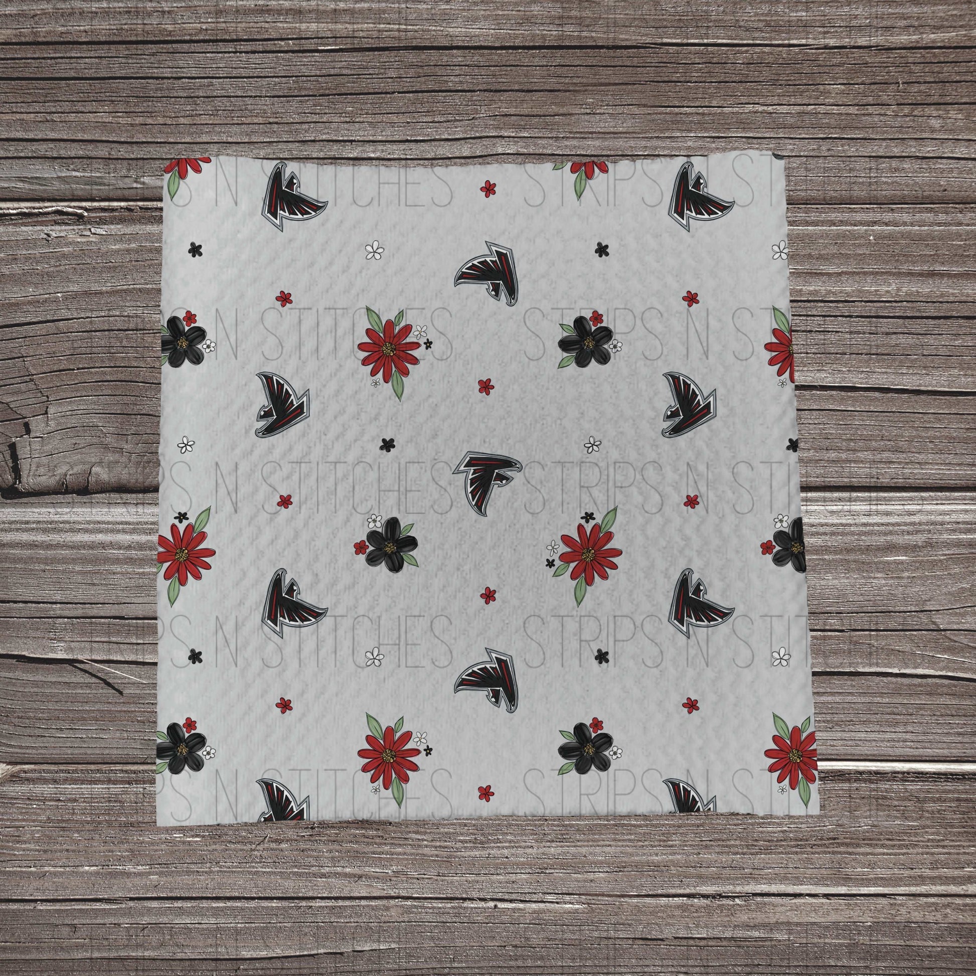 2023 NFL Dainty Floral | All 32 Teams Available | Fabric Strip- Bow Making