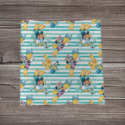 MM friends go to the beach | Fabric Strip- Bow Making- Headwrap- Scrunchies