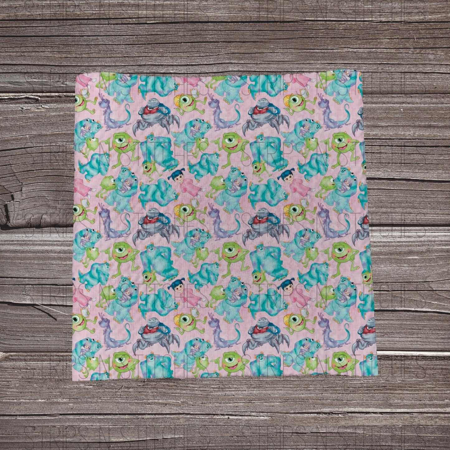 Pink Scary Crew | Fabric Strip- Bow Making- Headwrap- Scrunchies