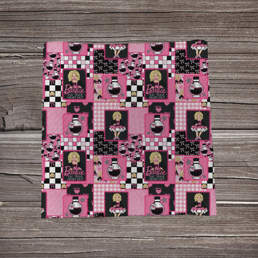 Horror Malibu Patchwork | Fabric Strip | Bow Making- Headwrap- Scrunchies