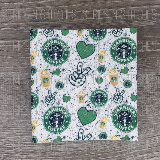 Love Morning Brew | Fabric Strip- Bow Making- Headwrap- Scrunchies