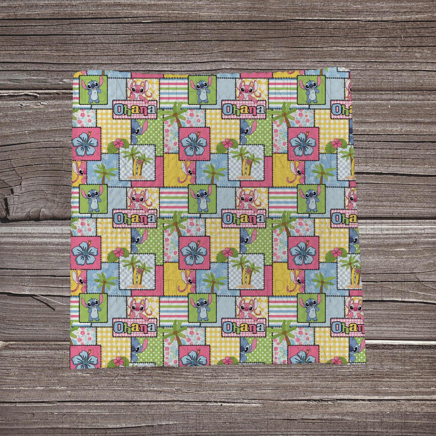 Alien Guy Patchwork | Fabric Strip- Bow Making- Headwrap- Scrunchies