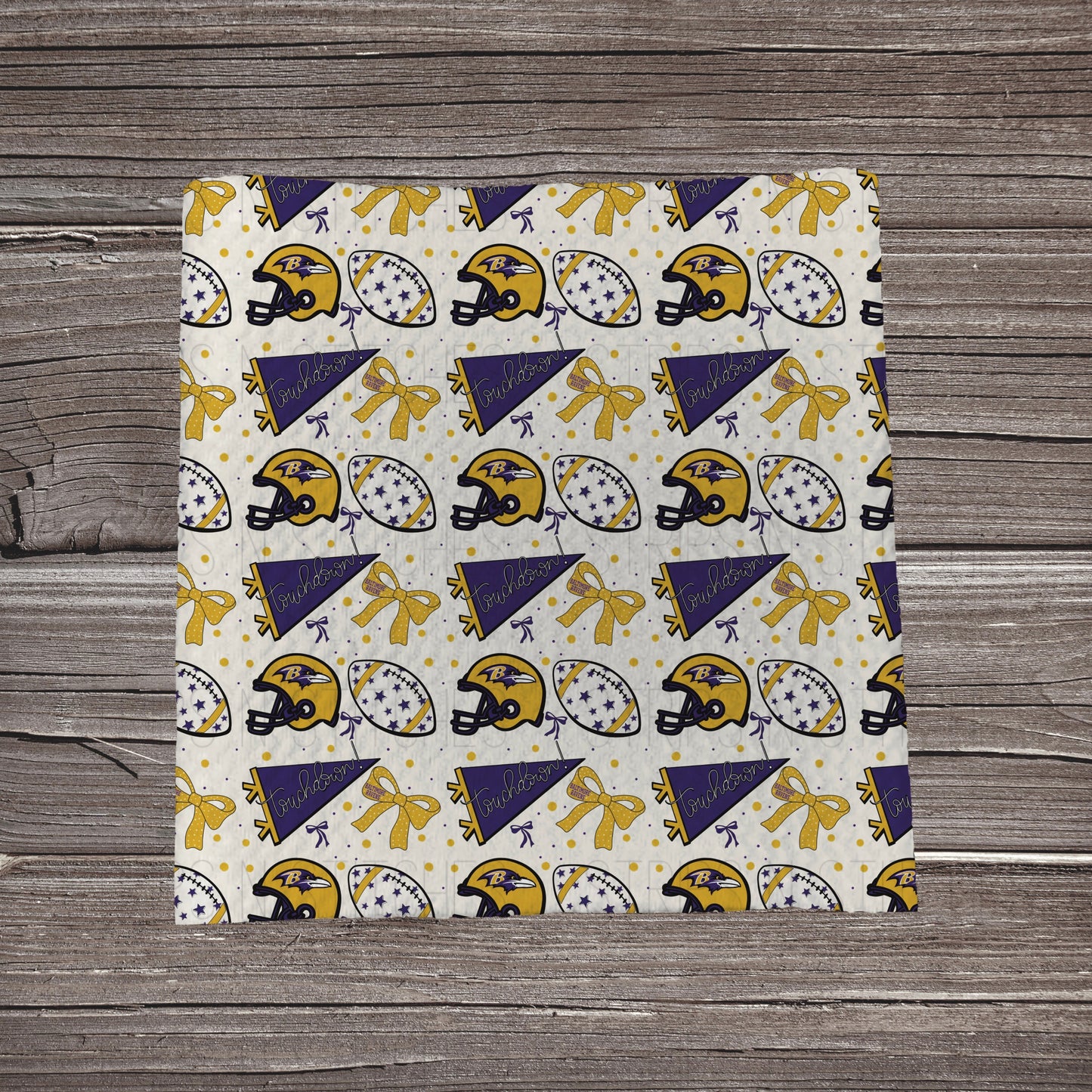 Football & Bows | All 32 Teams Available | Fabric Strip | Bow Making | Scrunchies | Headwraps