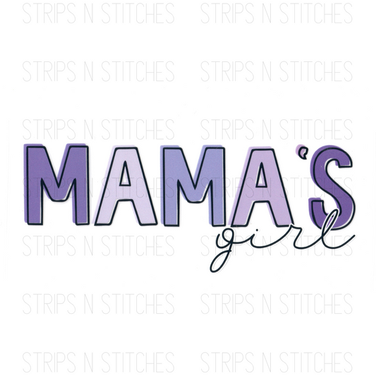 Mama's Girl- Purple DTF Transfer