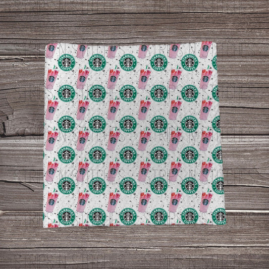 Pink Iced Drink | Fabric Strips | Bow Making | Headwrap | Scrunchies