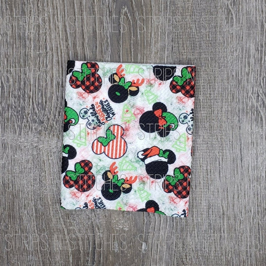 Christmas Girl MM - Fabric Strip- Bow Making- Headwrap- Scrunchies