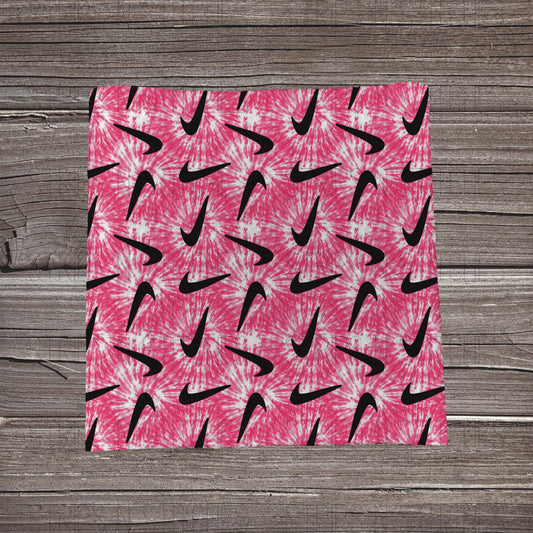 Pink Tie Dye Nike | Fabric Strips | Bow Making | Headw
