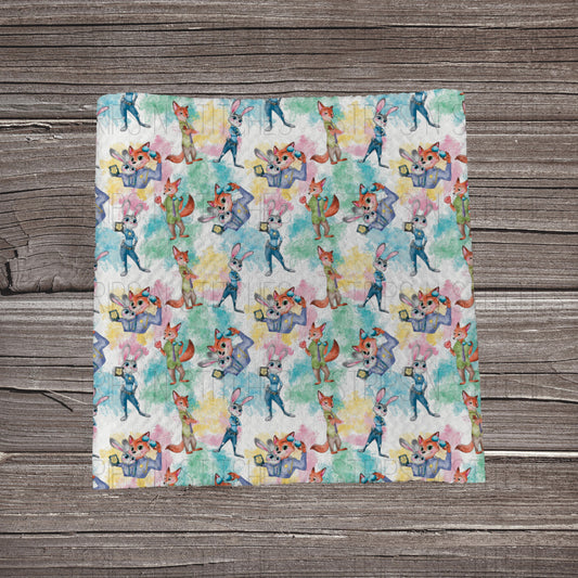 Zoomania | Bullet Fabric Strip | Bow Making | Scrunchie |