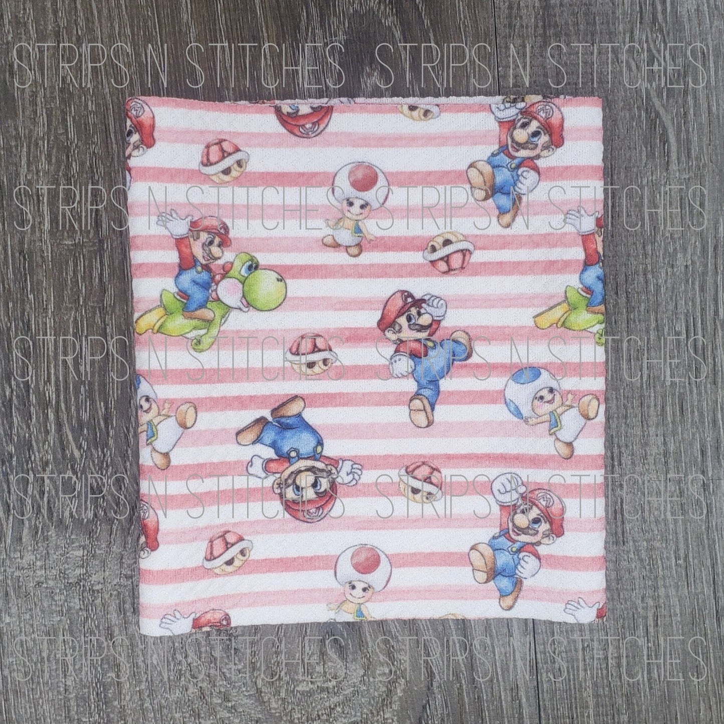 Striped Video Game Boy | Fabric Strip- Bow Making- Headwrap- Scrunchies