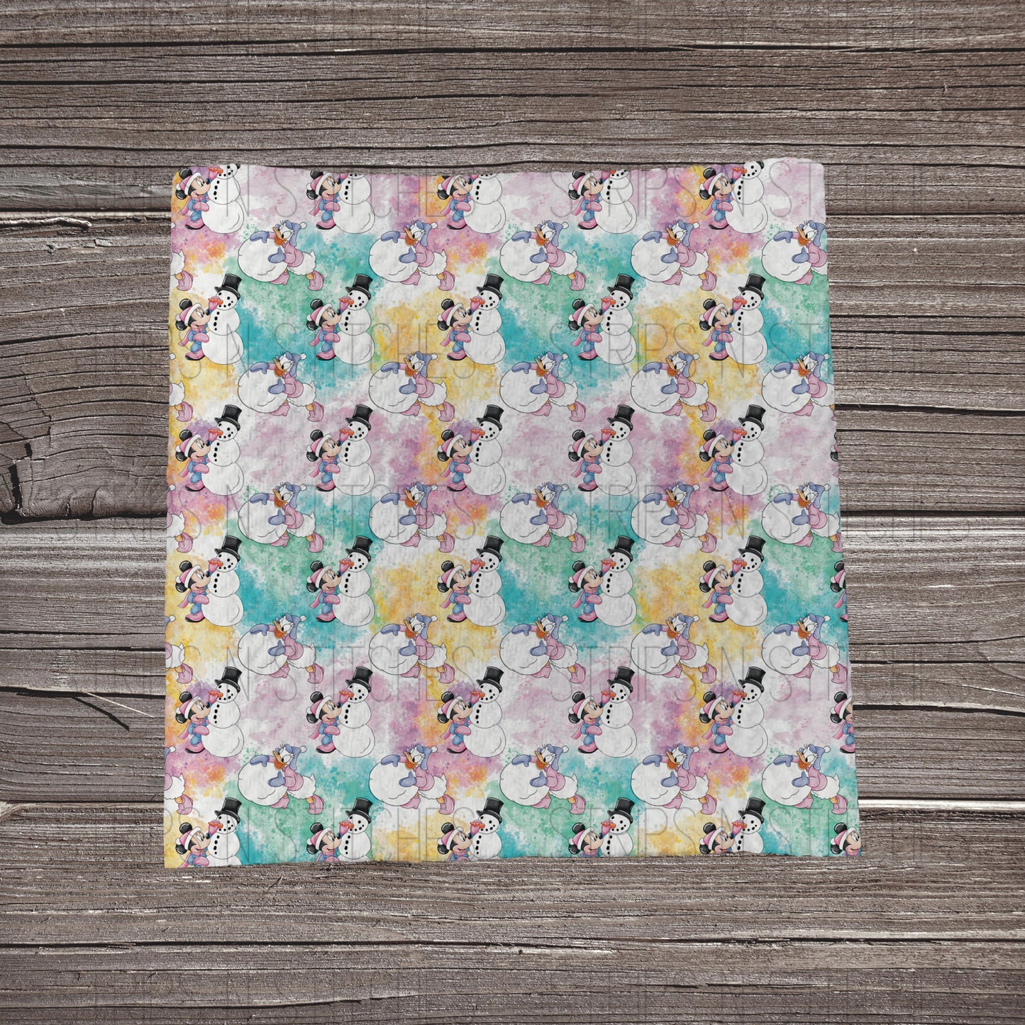 Snowman Mouse | Fabric Strip- Bow Making- Headwrap- Scrun