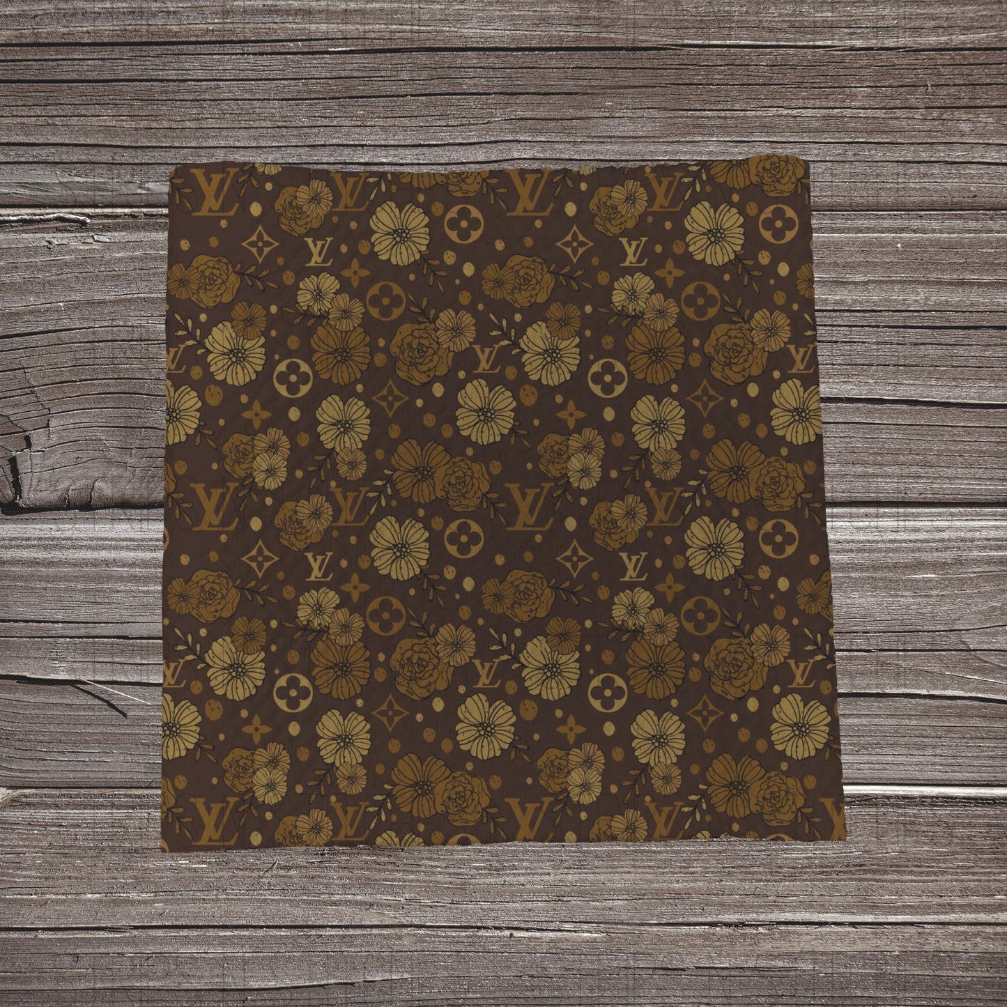 Almost Hidden Boo-G- Brown  | Fabric Strip- Bow Making | Headwraps | Scrunchies