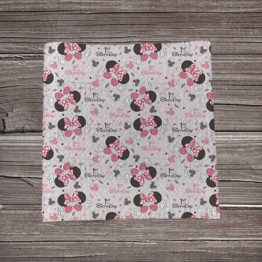 First Birthday Min M | Fabric Strips | Bow Making | Head Wrap | Scrunchies