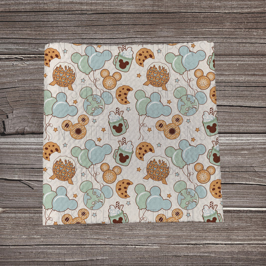 Muted Park World Treats | Bullet Fabric Strip | Bow Making | Scrunchie |