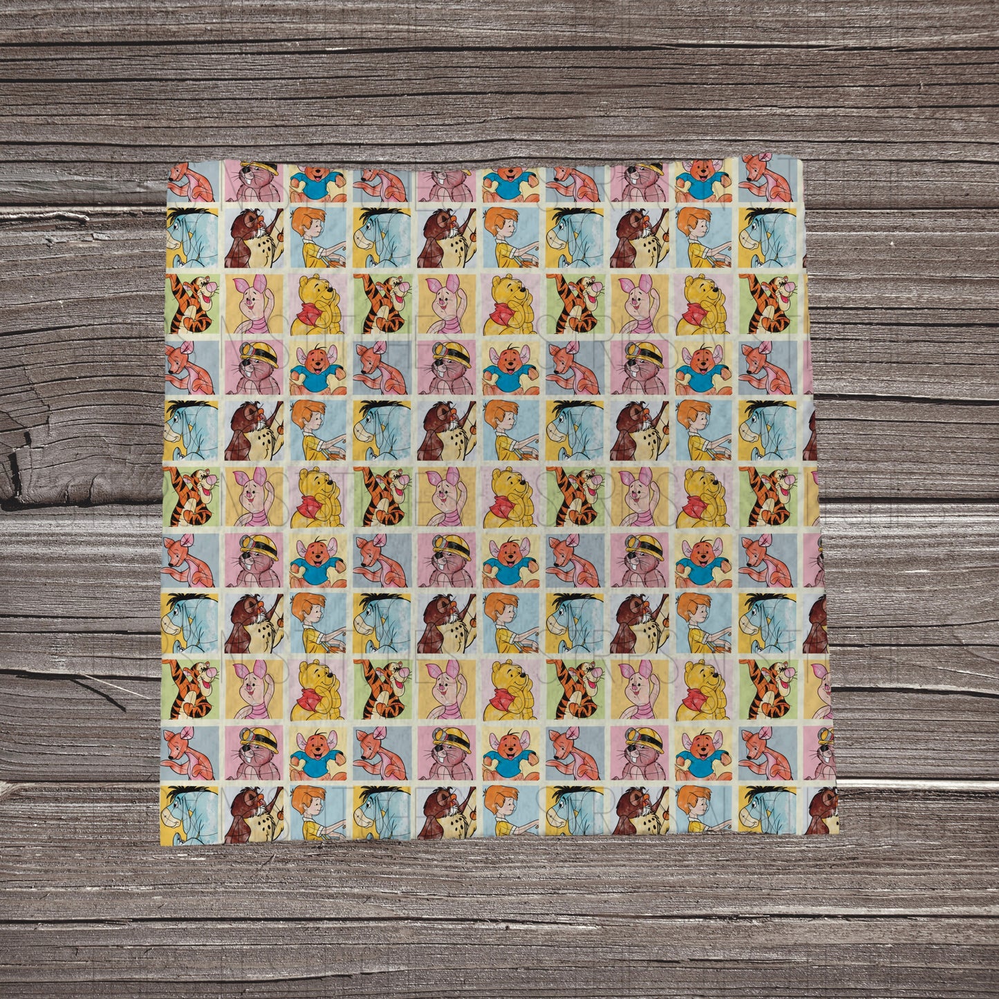 Sweet Bear Friends Stacked | Fabric Strip- Bow Making| Headwrap | S