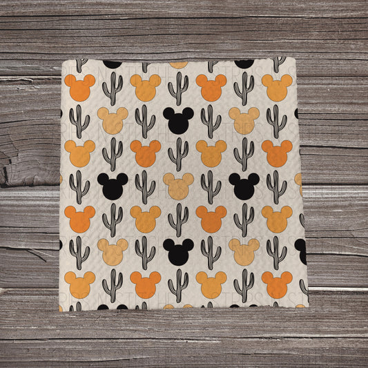 Black & Orange Desert MM | Fabric Strip | Bow Making | Headwrap | Scrunchies