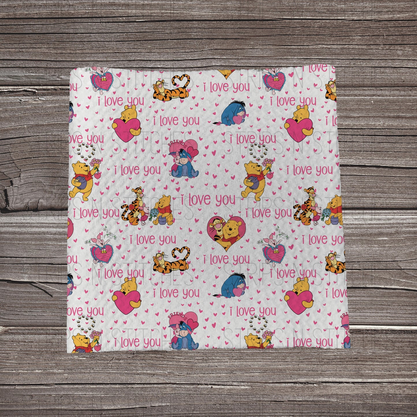 I Love You Sweet Bear & Friends | Bullet Fabric Strip | Bow Making | Scrunchie | Headwraps