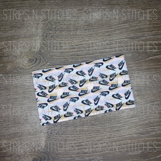 Curved Check- Pastel Brushstrokes Fabric Strip- Bow Making- Headwrap- Scrunchies
