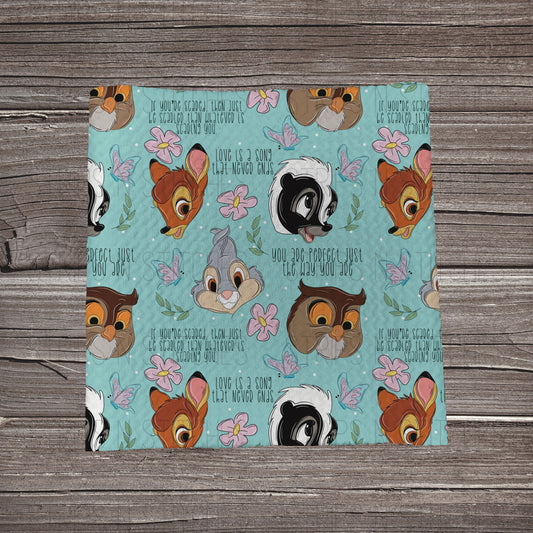 Deer & Friends Scattered | Bullet Fabric Strip | Bow Making | Scrunchie | Headwraps