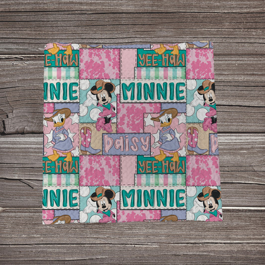 Yeehaw Girl MM Patchwork | Fabric Strip- Bow Making- Headwraps- Scrunchies