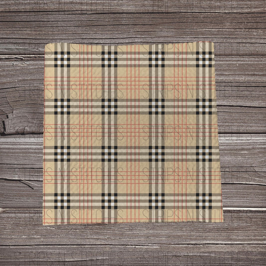Tan & Black Plaid | Fabric Strips | Bow Making | Headwrap | Scrunchies