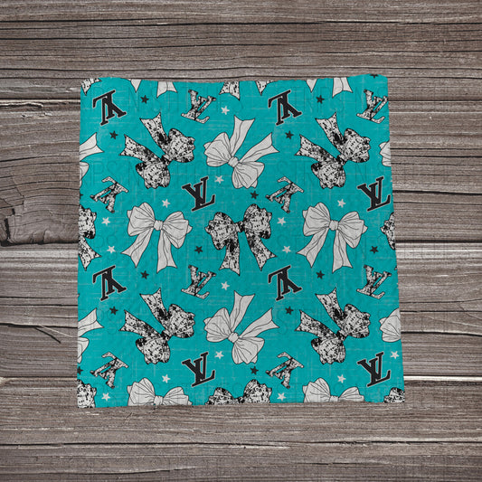 Boo-G Bows- Turquoise | Fabric Strip- Bow Making- Headwrap- Scrunchies