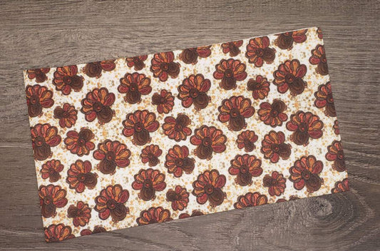 Turkey Splatter Fabric Strip- Bow Making- Headwrap- Scrunchies