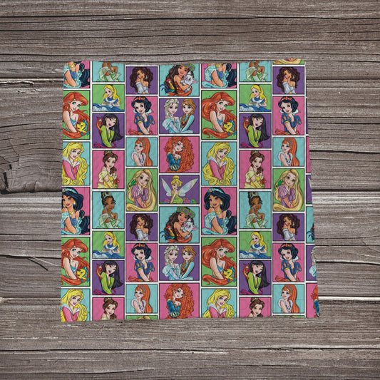 Magic Princess Patchwork | Fabric Strip- Bow Making- Headwraps- Scrunchies