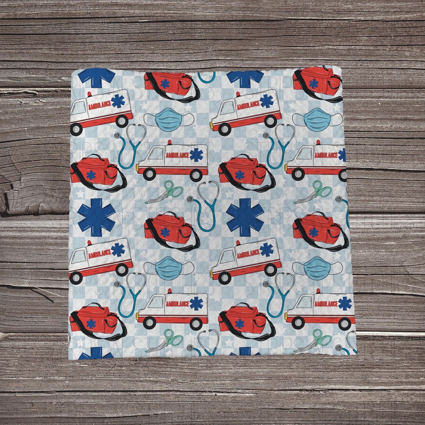 Ambulance Scatter | Fabric Strip | Bow Making | Headwrap | Scrunchies