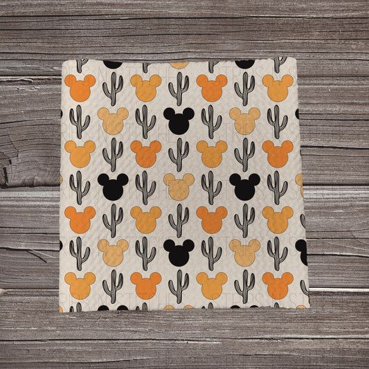 Black & Orange Desert Mouse | Fabric Strip | Bow Making | Headwrap | Scrunchies