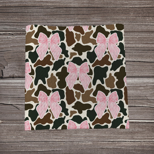 Camo & Pink Bows Scatter | Bullet Fabric Strip | Bow Making | Scrunchie
