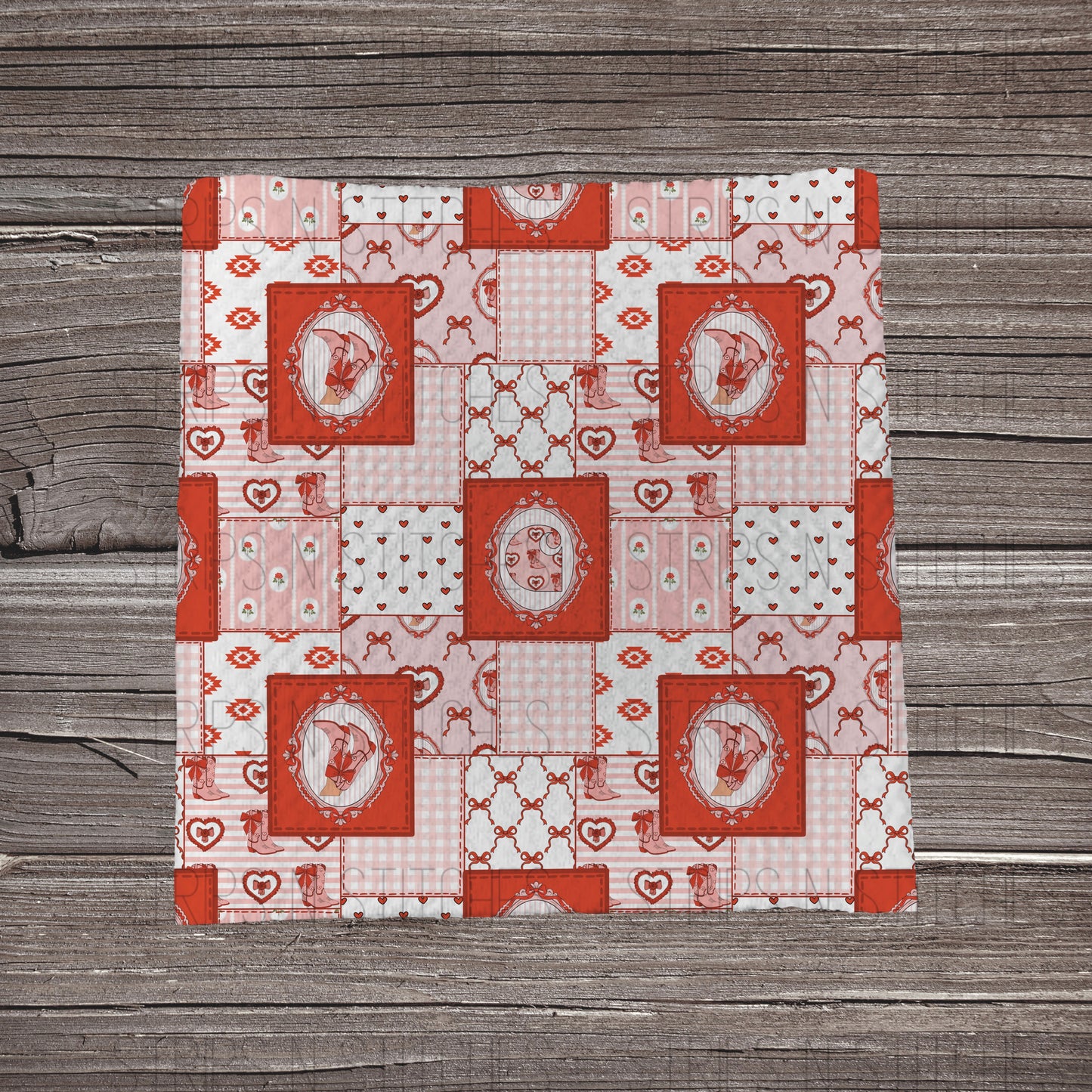 Carhartt Valentine Cowgirl  | Fabric Strip- Bow Making- Headwraps- Scrunchies