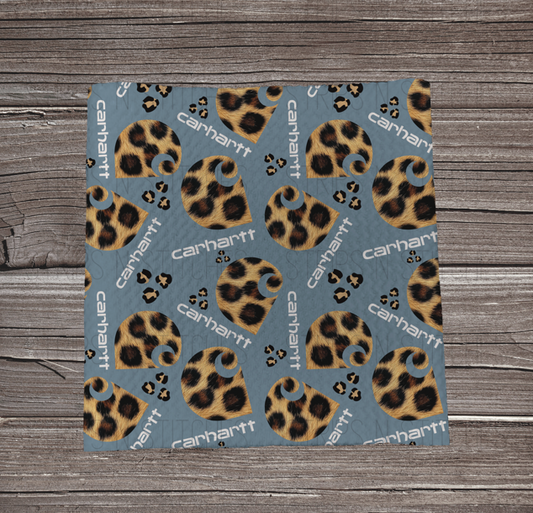 Cheetah Carhartt | Bullet Fabric Strip | Bow Making | Scrunchie | Headwraps