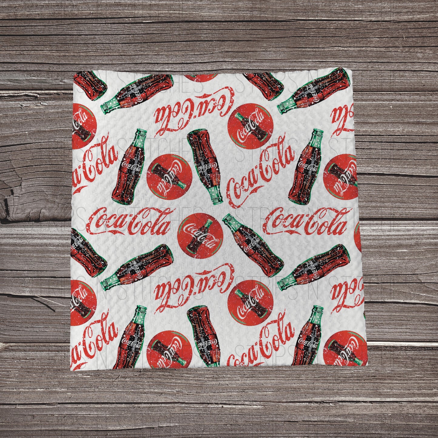 Coca-Cola | Fabric Strip- Bow Making- Headwraps- Scrunchies