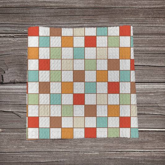Cowboy Mouse Coord Checkers | Fabric Strip- Bow Making- Headwrap- Scrunchies