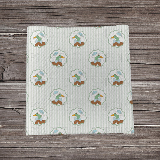 Dapper Christmas Duck | Fabric Strip | Bow Making | Headwrap | Scrunchies