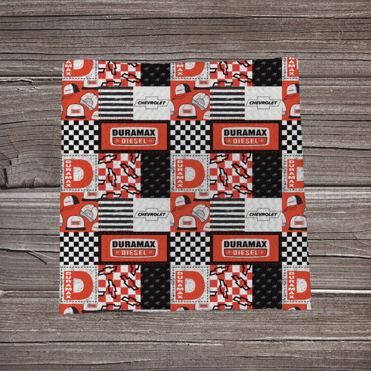 Duramax Patchwork | Fabric Strip | Bow Making | Headwrap | Scrunchies