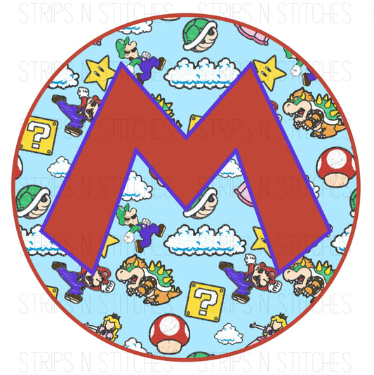 Almost Hidden Blue Mario | Sublimation Transfer | Create your own