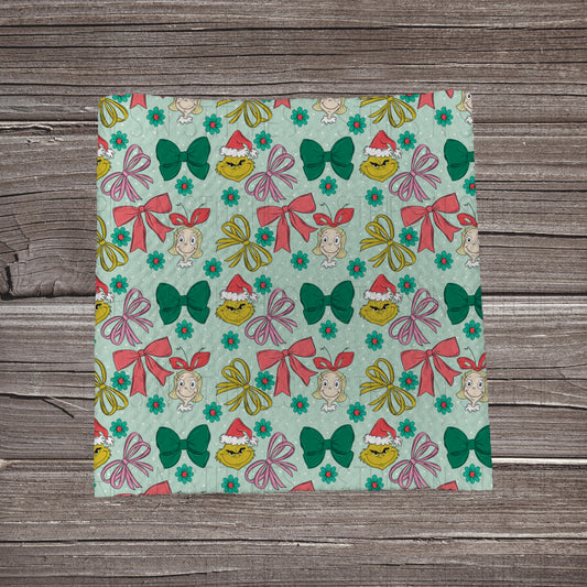 Grinch & Bows Scatter | Fabric Strip | Bow Making | Headwrap | Scrunchies