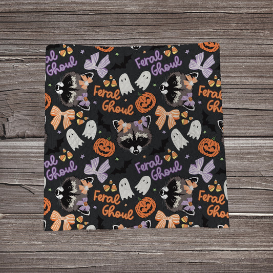 Feral Ghoul Scatter | Fabric Strip | Bow Making | Scrunchies | Headwraps