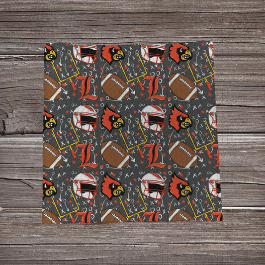 Cardinals- Playbook | Fabric Strip- Bow Making- Headwrap- Scrunchies