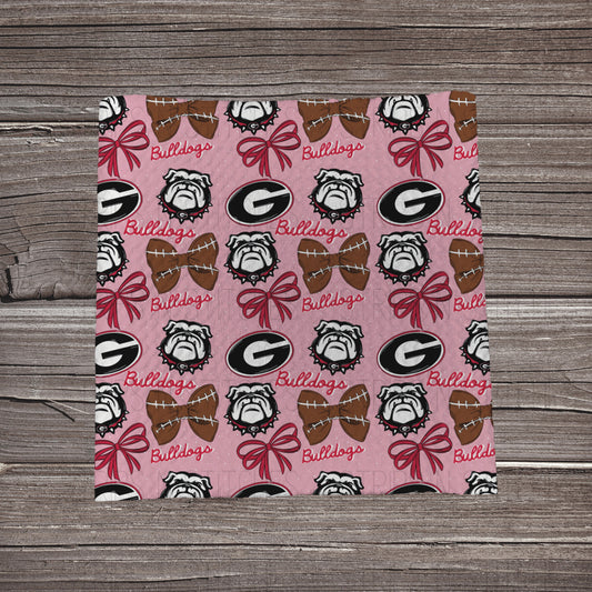 Bulldogs- Bows | Fabric Strip- Bow Making- Headwrap- Scrunchies
