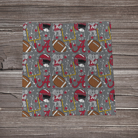 Roll Tide- Playbook | Fabric Strip- Bow Making- Headwrap- Scrunchies