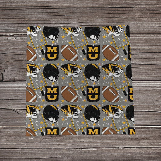 Mizzou- Playbook | Fabric Strip- Bow Making- Headwrap- Scrunchies