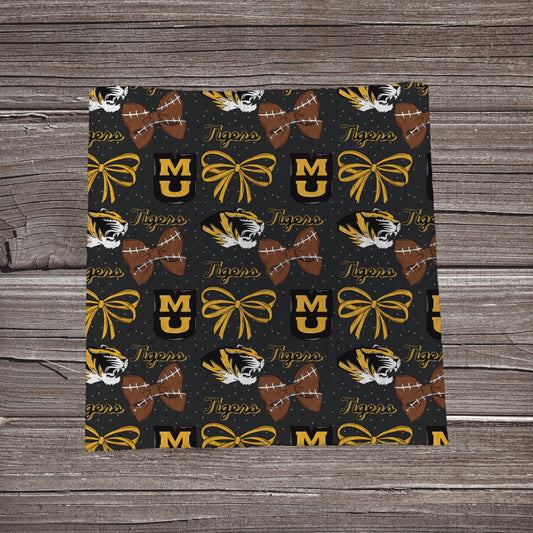 Mizzou- Bows | Fabric Strip- Bow Making- Headwrap- Scrunchies