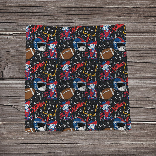 Ole Miss - Playbook | Fabric Strip- Bow Making- Headwrap- Scrunchies