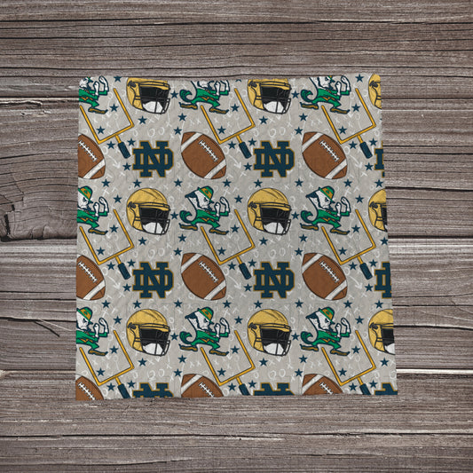 Fighting Irish- Playbook | Fabric Strip- Bow Making- Headwrap- Scrunchies