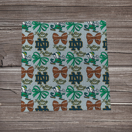 Fighting Irish- Bows | Fabric Strip- Bow Making- Headwrap- Scrunchies