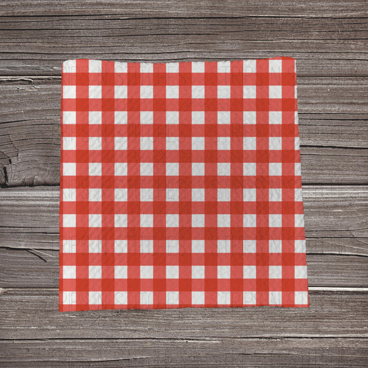 Christmas Fire Truck Plaid Coord |  Fabric Strip- Bow Making- Headwrap- Scrunchies